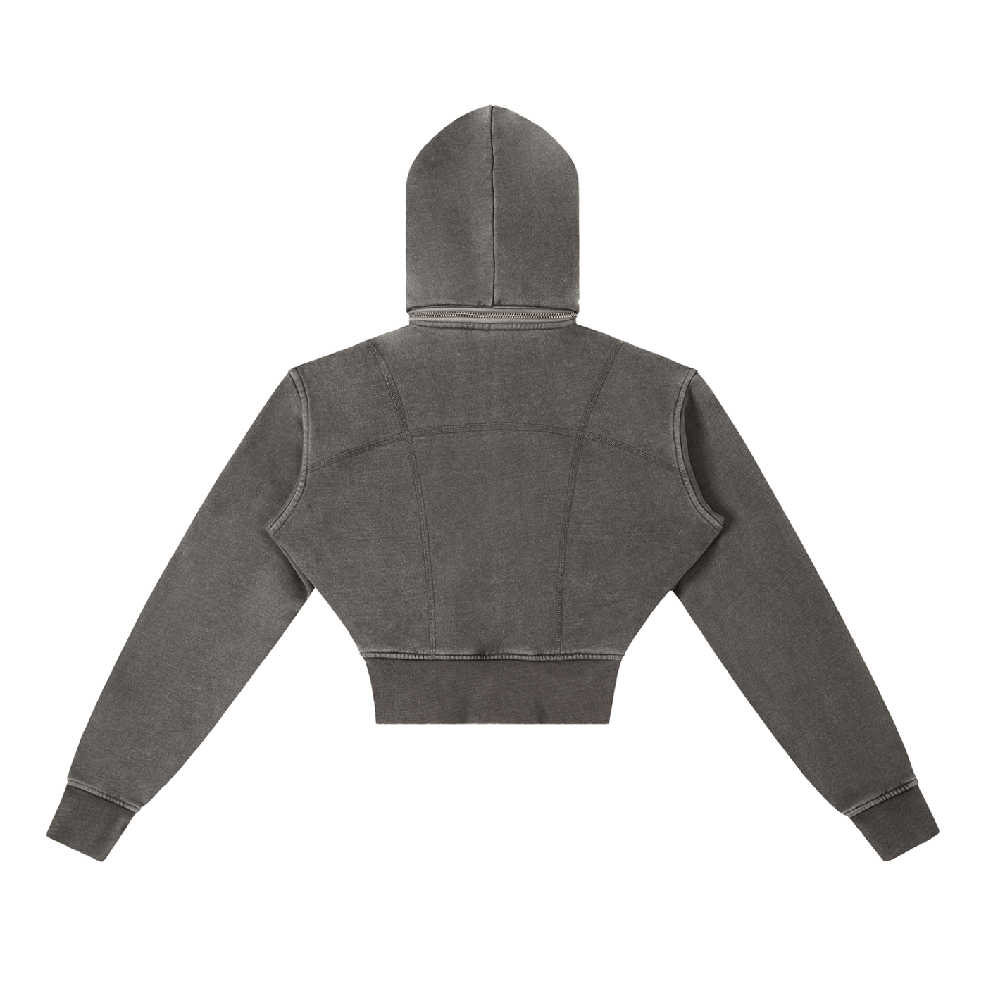 LÄED cropped fleece hoodie