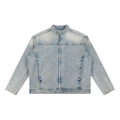 BLEÜ Zip Denim Jacket