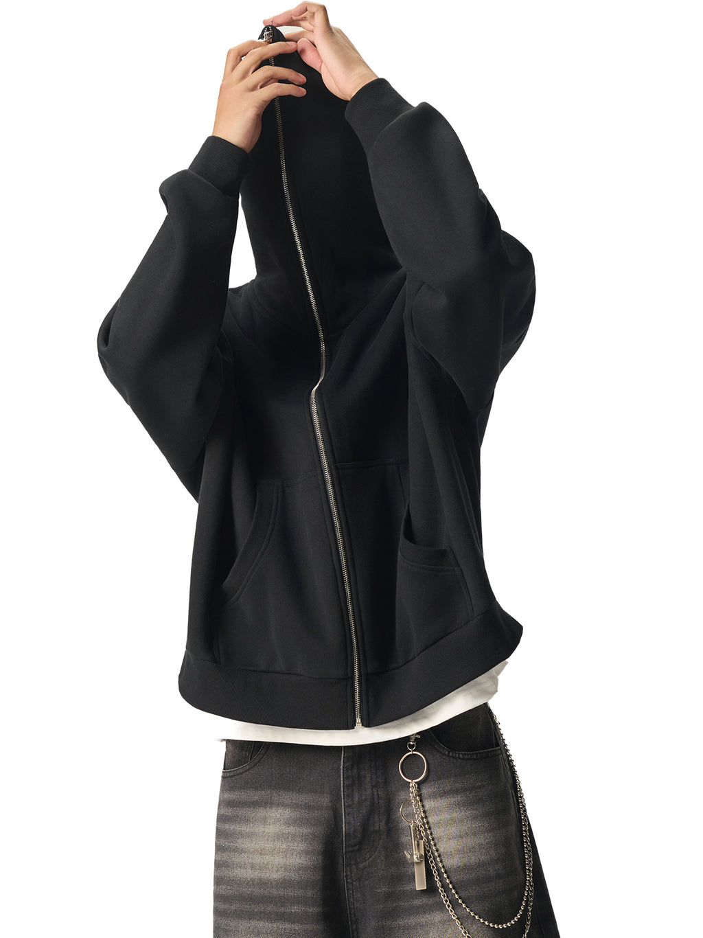 Fleeced "LA" Full-Zip Hoodie